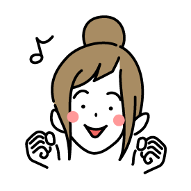 喜ぶ女性